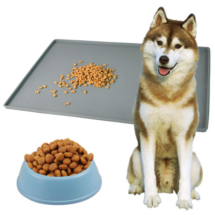 Σιλικόνη τροφοδότη Mat Αδιάβροχο Pets Food Coaster