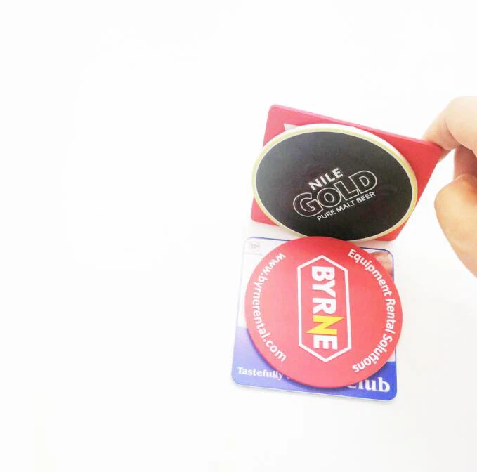 Branded Logo Design PVC Coaster Cup Mats