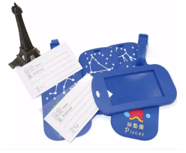China Wholesale Fashion Plastic Rubber Unique Custom Soft PVC Travel Luggage Tag