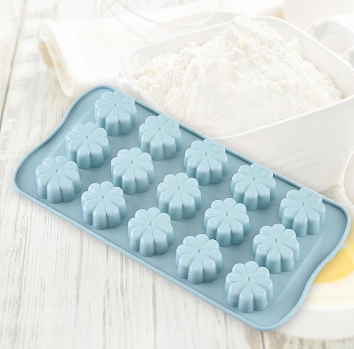 Flowers Shaped Silicone Mold Oven Bakeware Cookie Mold