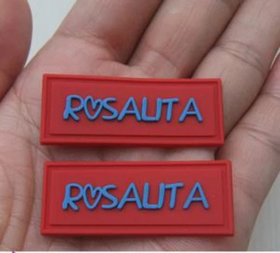 Ετικέτα PVC λαστιχένιας ετικέτας σιλικόνης εμπορικών σημάτων λογότυπων