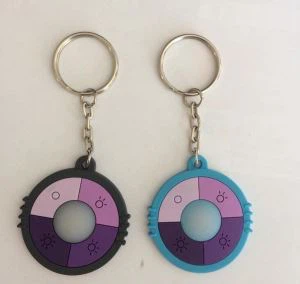 Νέο προϊόν Μπρελόκ με στρογγυλό σχήμα 3d Pvc Rubber