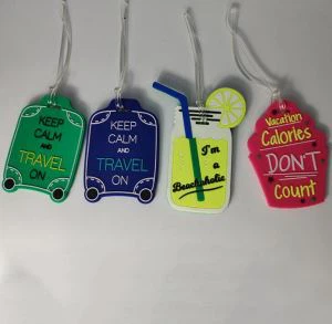 Ταξιδιωτική ετικέτα αποσκευών Εξατομικευμένες ετικέτες αποσκευών Σιλικόνη