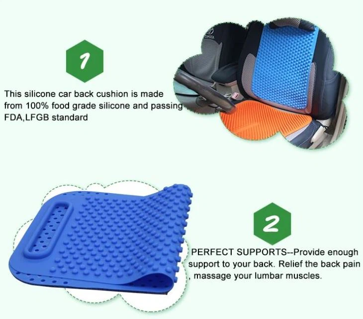 Supply Silicone Massage Lumbar Back Brace Support Car Chair Cushion