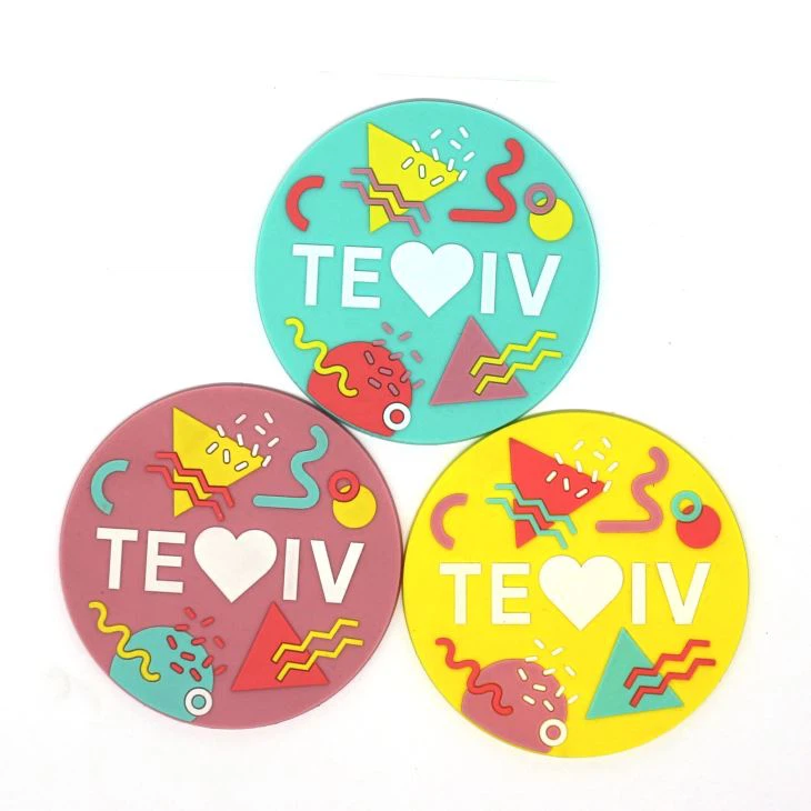 High Quality Custom Food Soft PVC Rubber Coaster