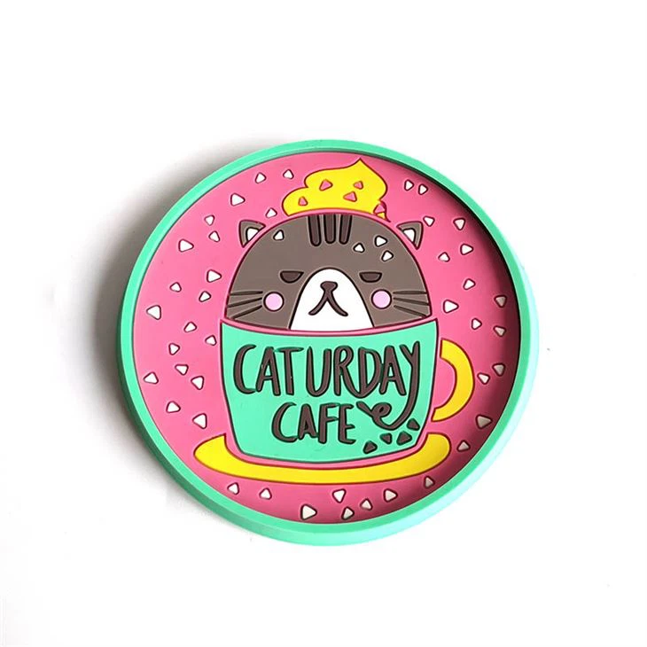 Soft Pvc Silicone Coaster Drink Cup Mats Coffee Gifts