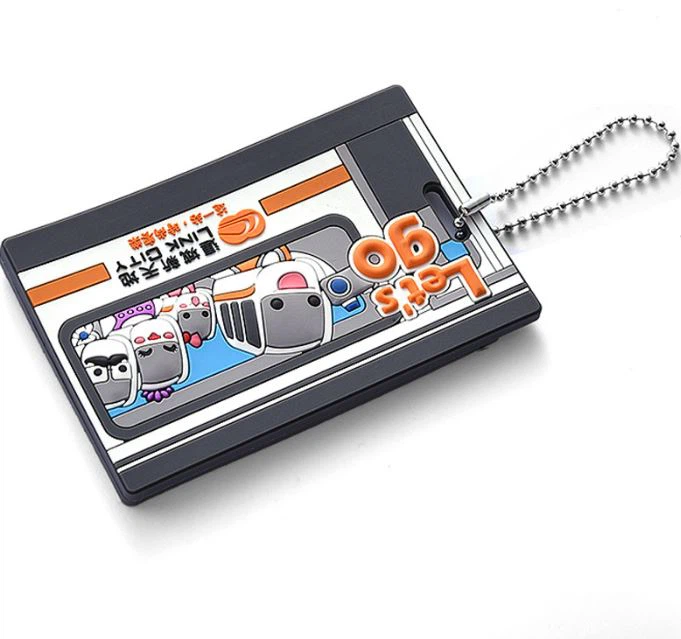 Waterproof 3D Name Logo Soft PVC Rubber Travel Luggage Tags